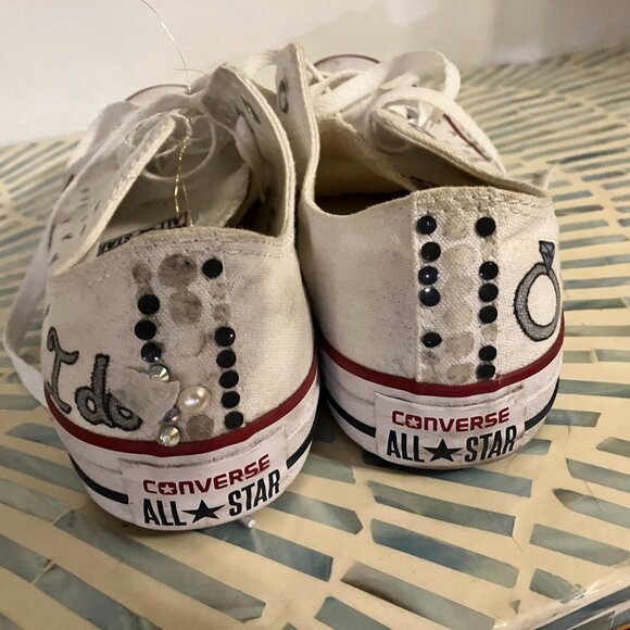 "I DO" CUSTOM CONVERSE SNEAKER - Picture 7 of 9